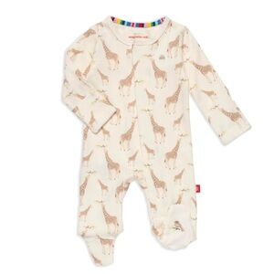 MagneticMe Organic Cotton Boys Magnetic Parent-Favorite Footie. Size: 9-12M.